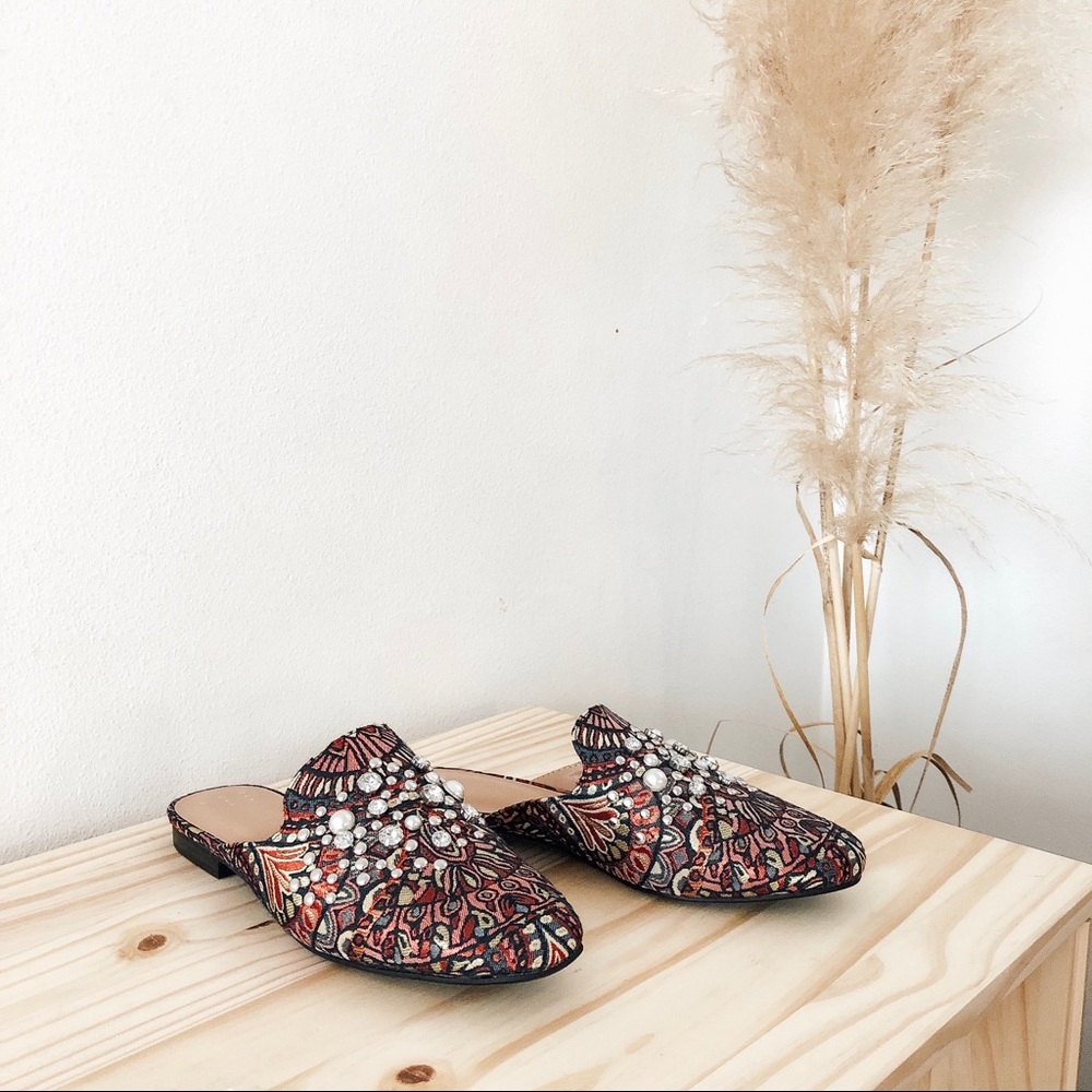 A New Day Jeweled Backless Loafer Mules